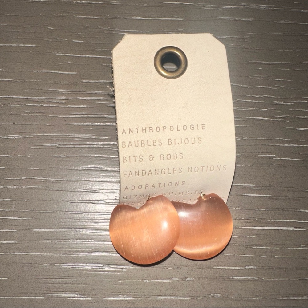 ANTHRO Curved Lucite Earrings - Picture 3 of 6